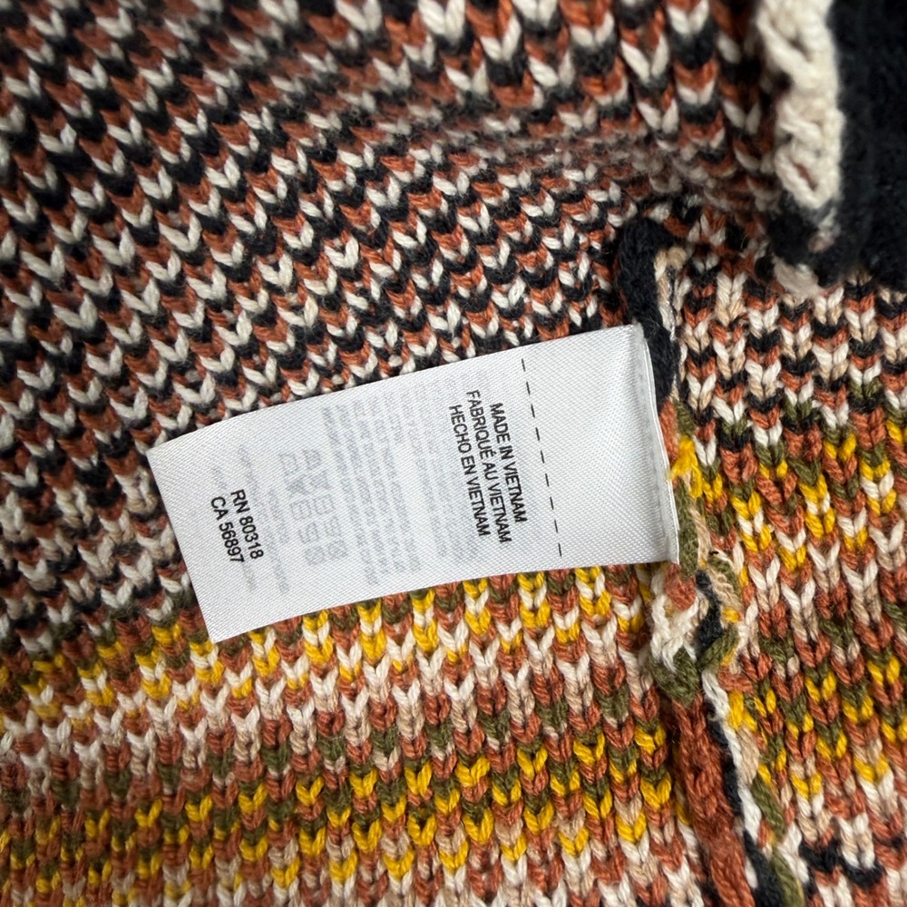 Lucky Brand Cardigan Sweater Womens S Multicolor Southwestern Aztec Boho Western - Picture 6 of 12